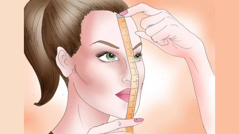 Đo chiều d&agrave;i khu&ocirc;n mặt của bạn